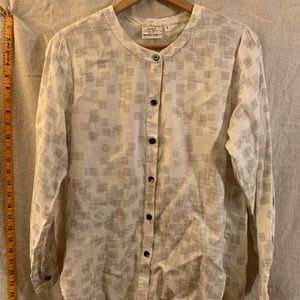 Gravel and Gold Linen Tunic